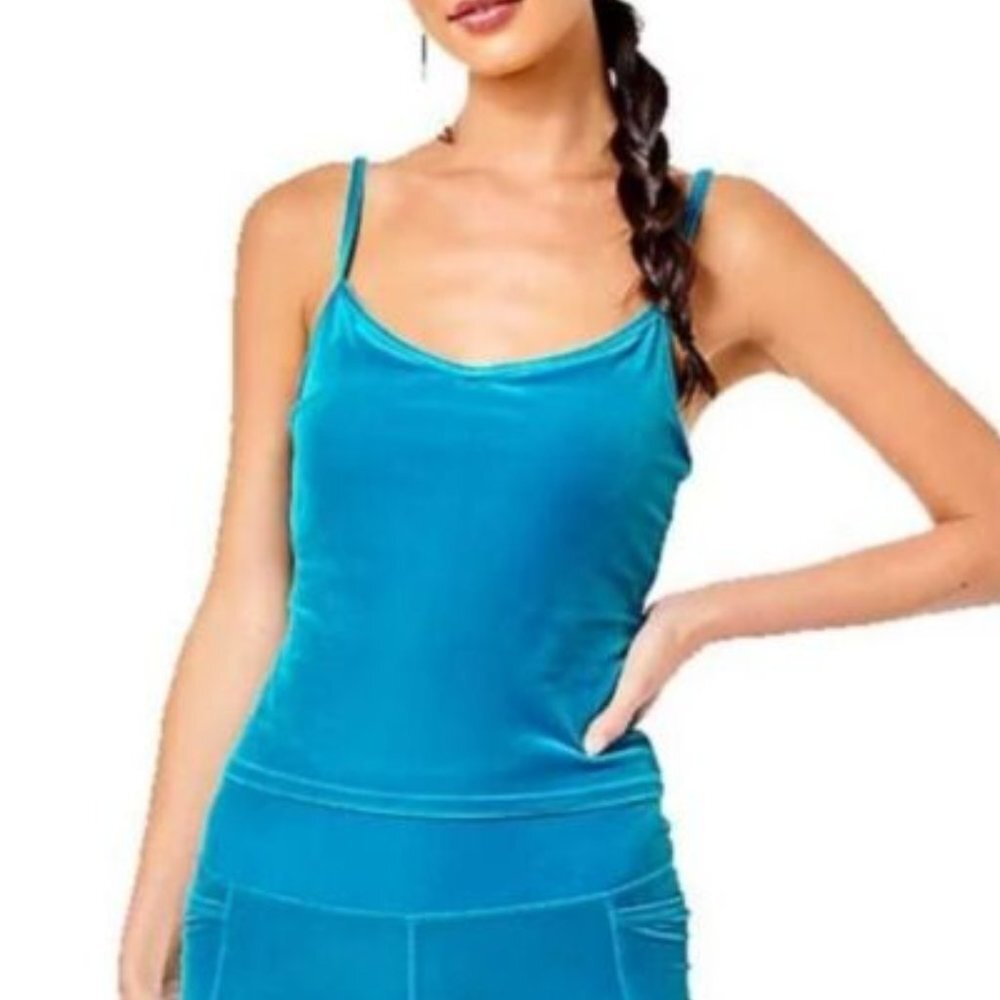 NWT Lilly Pulitzer Women's Cassis Bra Tank UPF 50+ Teal Bay Medium M